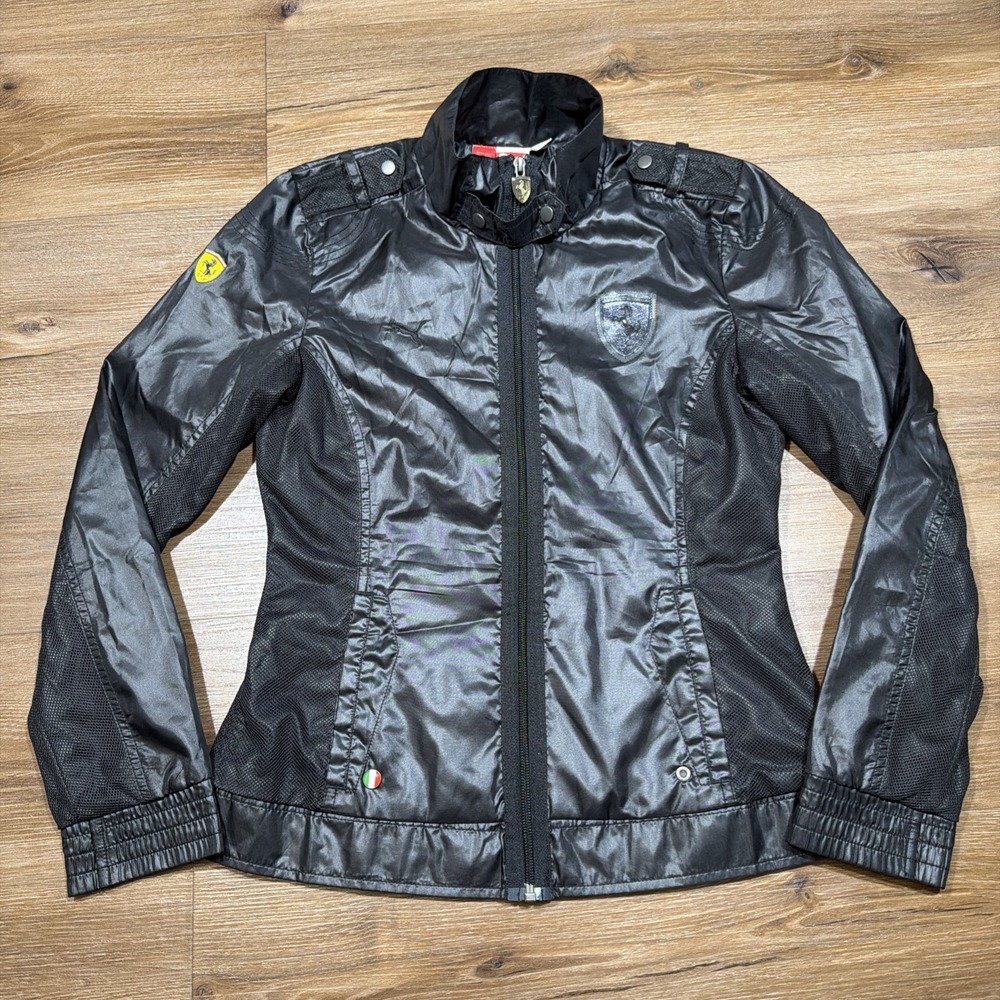 Puma Scuderia Ferrari Sport Lifestyle Moto Style Lighweight Polyester Jacket XS